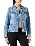 TOM TAILOR Damen Jeansjacke aus Bio-Baumwolle 1016402, 10142 - Light Stone Blue Denim, L