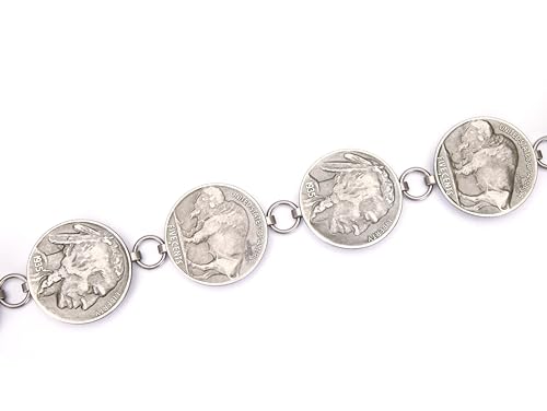 M CNBOME Women's Antique Silver Western Cowboy Carved Round Buckle Chain Belt Adjustable Metal Belt (XLarge)3