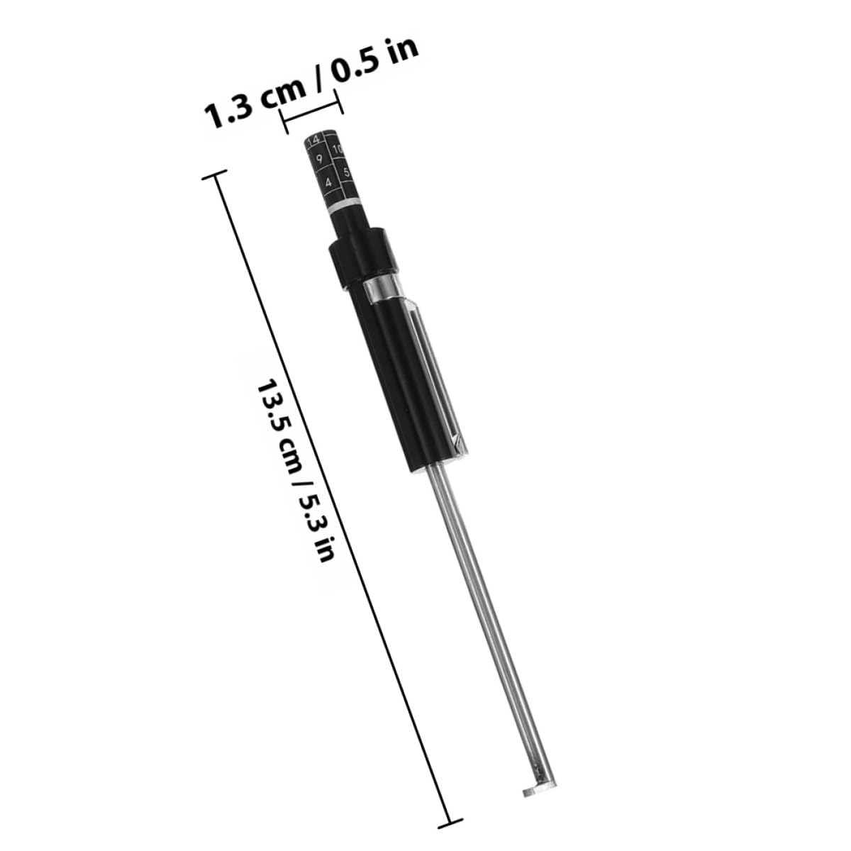 GANAZONO Tester Pastiglie Freni 2 Pezzi Righello Misuratore di Spessore per Controllo Usura Freni Auto, Strumento di Misura Calibratore Pastiglie per Manutenzione Veicoli e Sicurezza
