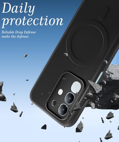 Image of WOW IMAGINE Back Case Cover for Redmi Note 12 5G | Vivo T4x | Soft Matte Silicone Case| Slim Fit & Shockproof | Camera Protection Bumper Cover (Black)