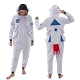 NEWCOSPLAY Unisex Adult Astronaut Onesie Pajamas Animal One Piece Costume Cosplay Sleepwear (Astronaut, X-Large)