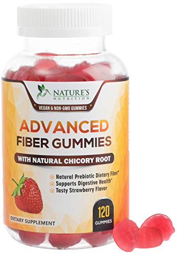 Fiber Gummies for Adults Extra Strength Inulin Gummy 300mg - Natural Dietary Fiber Supplement for Natural Digestion Support - 120 Gummies