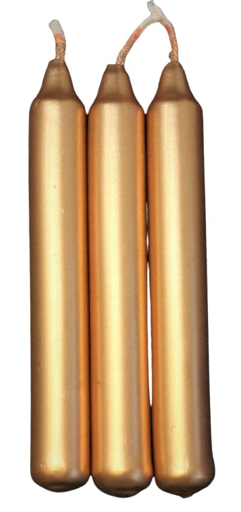 Lot of 3 Chime Spell Candles: Gold, Mini 4