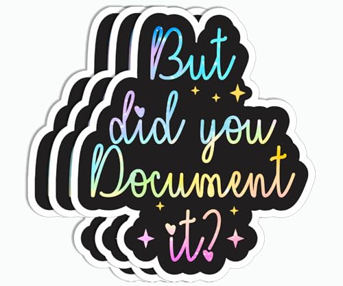 3PCS But Did You Document It Sticker - Funny Project Manager Sticker - Computer Laptop Phone Kindle Sticker - Water Bottle Sticker