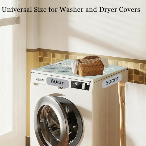 image for BSFHH Washer and Dryer Covers for the Top, Non-slip Dryer Top Protecto