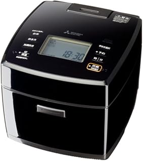 三菱電機 ジャー炊飯器 ダブル備長炭コート 熾火 炭炊釜 お米のうまみを引き出す「特許・連続沸騰」 (黒曜) NJ-VS18G-B