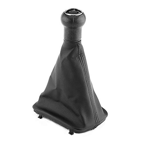 audi a4 5 speed shift knob - Qiilu 5 Speed Car Gear Shift Knob Gaitor Boot with PU Leather Dustproof Cover Kit for Audi A6 C5 A4 B5 A8 D2 1998-2000