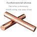 SHOUCAN 2Pcs Pure Copper Round Rod, Length 400Mm, Diameter 16Mm-22Mm, Lathe Bar Stock for DIY Craft, Industry,Diameter 18mm