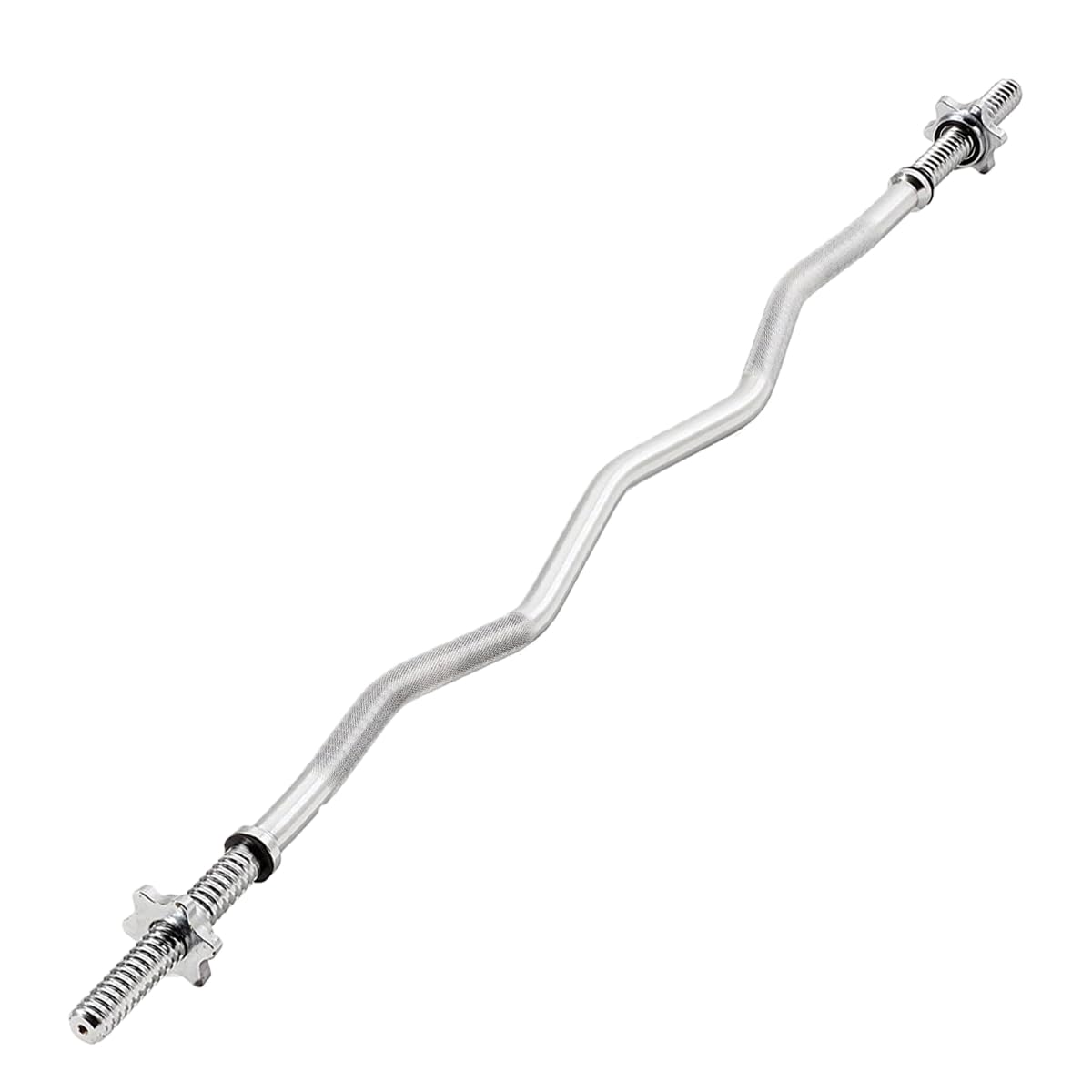 Bilanciere CURL 120cm diametro Ø 1" 25mm Super EZ Ciusura a vite Spin-lock Carico Massimo 135kg Zigrinato