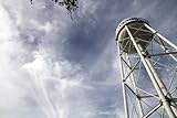 Water Tower, UC Davis Arboretum, California – Matted Photo Art Print, 11'x 14'