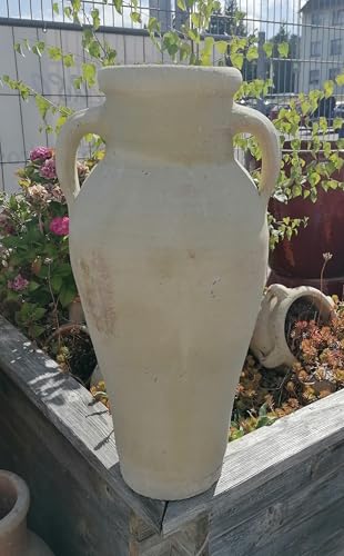 B-Ware !! Amphore 60 cm aus Terracotta Terrakotta mit 2 Henkeln Garten Landhaus Vase Deko Vintage Mediterran