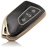 KOMPATIBEL MIT VW & SEAT - Die Auto Schlüsselhülle eignet sich als Golf 8 Schlüsselhülle, als Hülle für Autoschlüssel von VW ID.3 und ID.4, als Seat Leon Schlüsselhülle und für Seat Ateca und Tarraco.