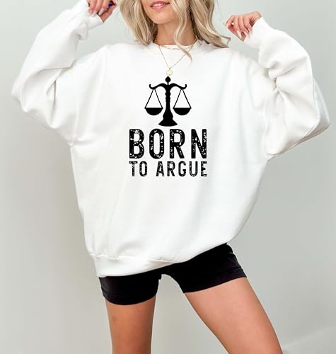 Born to Argue Sweatshirt, Funny Lawyer Pullover, Cozy Law Student Crewneck Sweater, Cute Legal Humor Top, Casual Graphic Outfit, Gift for Attorneys and Debate Lovers Sand2