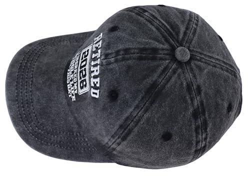 Image of Retired 2025 2026 I Worked My Whole Life for This Hat for Men Women, Adjustable Embroidered Retirement Baseball Cap