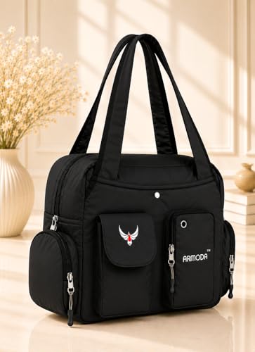 Image of ARMODA Double Pockets Glamour: Stylish Shoulder Bag for Ladies