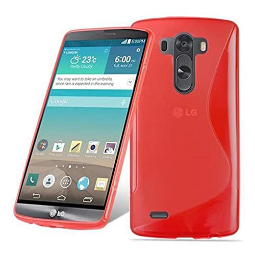 Cadorabo Funda para LG G3 Stylus en Rojo Infierno   Cubierta Proteccíon de Silicona TPU Delgada e Flexible con Antichoque   Gel Case Cover Carcasa Ligera