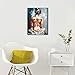 Canvas Wall Art for Bathroom Bedroom Decor Abstract Sexy Nude Woman Black White Blue Framed Wall Art Girls Room Decoration Modern Gift for Woman