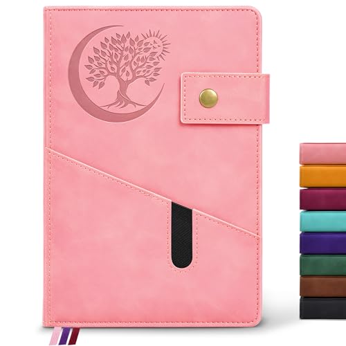 PAIBAS Blank Journal Notebook, A5 Hardcover Leather Sketchbook with 200 Pages Thick Blank Paper for Men Women, Unlined Drawing & Writing Journal, 5.9