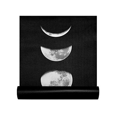 Retrospec Pismo Yoga Mat w/ Nylon Strap for Men & Women - Non Slip Excercise Mat for Yoga, Pilates, Stretching, Floor & Fitness Workouts, Moonlight Cover