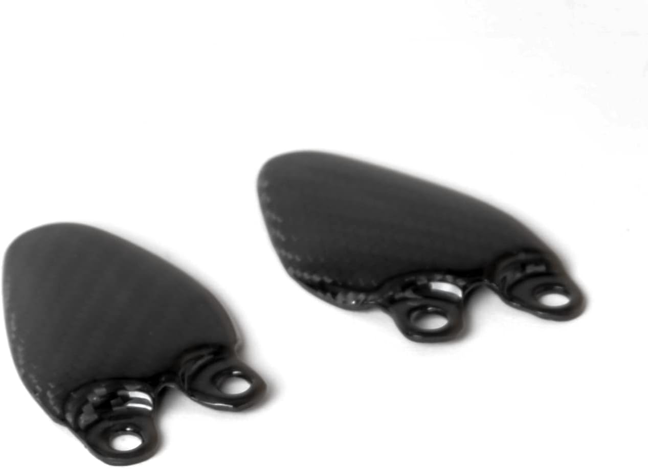 Bestem Carbon Fiber Heel Guard Rearset Foot Mount Plates for Triumph Rocket III 2020-2021 Twill Weave