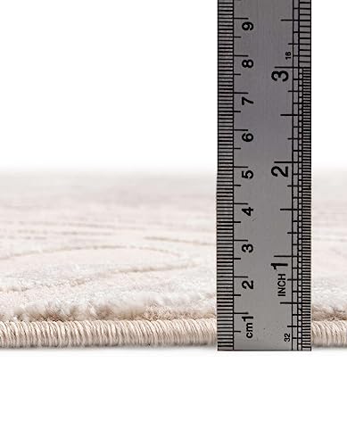 Tapete Oval Finsbury Collection 5'3" x 8' Beige miniatura 5