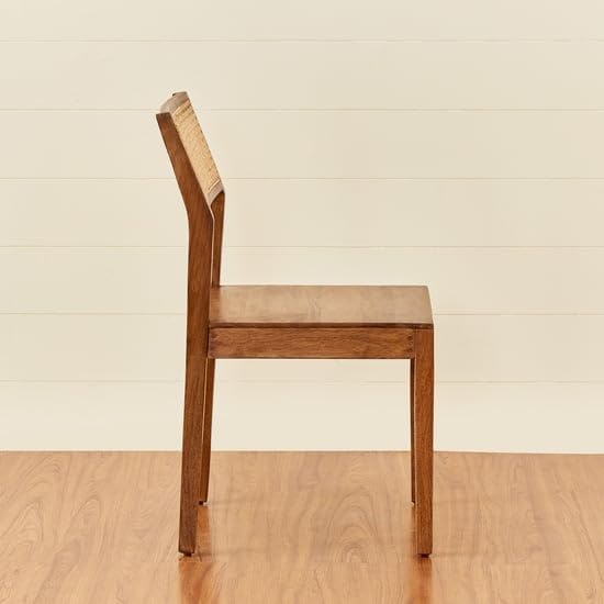 Image of Furniture Solid sheesham Wooden Cane Chair Connection Terra Brown Sheesham Wood Dining Chair Set Off 2 (honet Finish top)