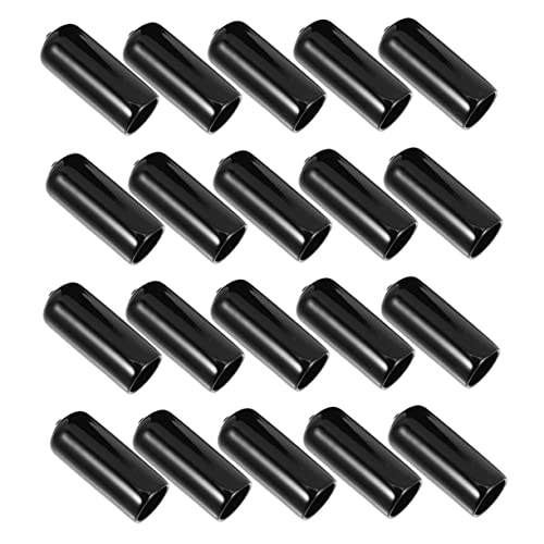 Happyyami 20pcs Billiard Pool Cue Stick Tips Cue Tips Kit Wear-Resistant Protectors Pool Cue Protector Caps