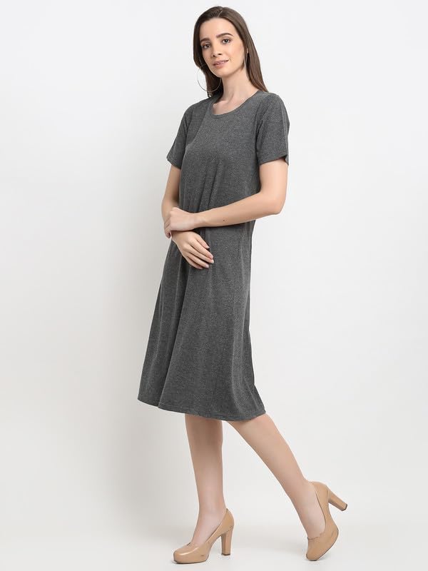 Image of Women's A-Line Cotton Midi Dress