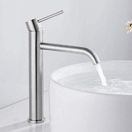 Wasserhahn Gebürsteter Wasserhahn Mit Hohem Waschbecken Badarmaturen Einhebel-Waschhand-Handmixer Waschbeckenarmaturen Mit Schlauch