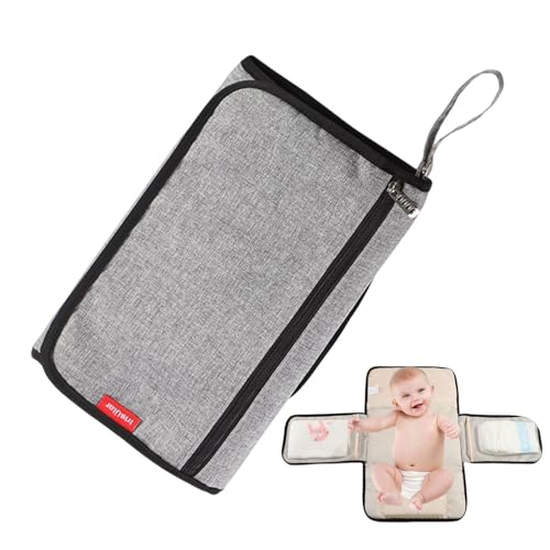 Almohadilla de cambio de pañales plegable, bolsa de viaje del cambiador de pañales | Bolsa organizador plegable para pañales | Cambio de peso ligero para parques, centros comerciales, restaurantes,