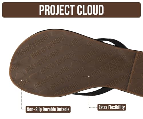 Image of Project Cloud Kids Sandals For Girls Footwear with Memory Foam Insole Kids Flip Flops - Lightweight & Slip Resistant Girls Sandals Summer Beach Essentials 2026 (Little Foundations)