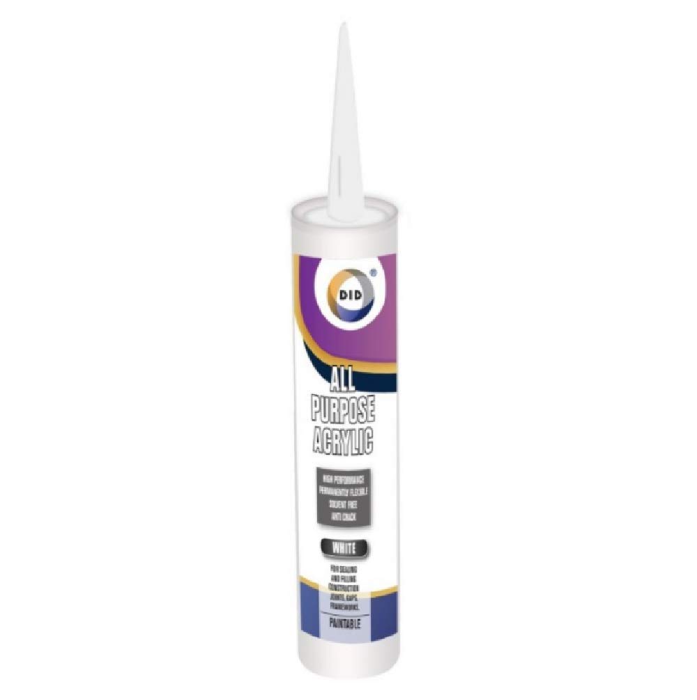 2 Pack Cartridge Tubes - All Purpose Acrylic Silicone Sealant 280ml