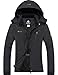 Produktbild GEMYSE Damen Wasserdichte Berg-Skijacke Winddichte Fleece Outdoor-Winterjacke mit Kapuze (Graphitgrau,XL)