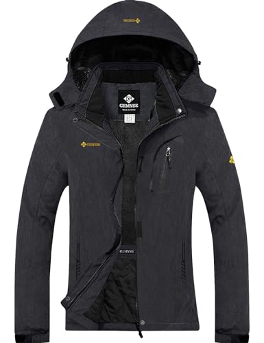 GEMYSE Donna Giacca da Sci impermeabile montagna Giacche Pile invernale antivento Cappotto con...