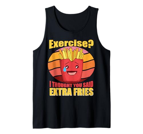 Exercise | Extra Fries | Entrenamiento de Patatas Fritas Camiseta sin Mangas