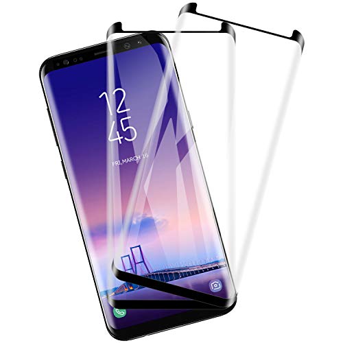 Snnisttek, 2-Unidades, Protector Pantalla para Samsung Galaxy S8 Plus, Cobertura Toda Pantalla Cristal Templado Galaxy S8 Plus, Alta Definicion, Vidrio Templado, 9H Dureza,Sin Burbujas Anti-Arañazos