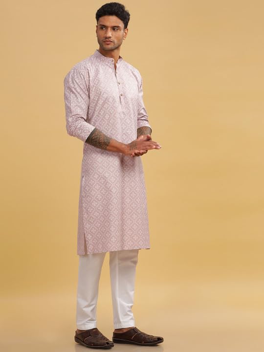 Image of BE ACTIVE Cotton Kurta for Men | Traditional and Classy Design | Indian Kurta | Full Sleeve Kurta