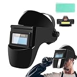 True Color Schweißhaube, solarbetriebene Schweißhaube, solarbetrieben, hitzebeständig, automatisch verdunkelnd, Schweißschild für Metallproduktion