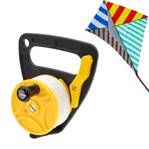 Carrete de buceo para kayak con cuerda retráctil alta visibilidad de 150 pies
