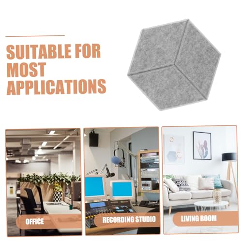 Toddmomy 6pcs Paneles Acústicos para Absorción de Sonido y Reducción de Ruido Paneles Autoadhesivos para Aislamiento Acústico para Estudio Oficina Teatro en Casa y Espacios Ktv miniatura 7