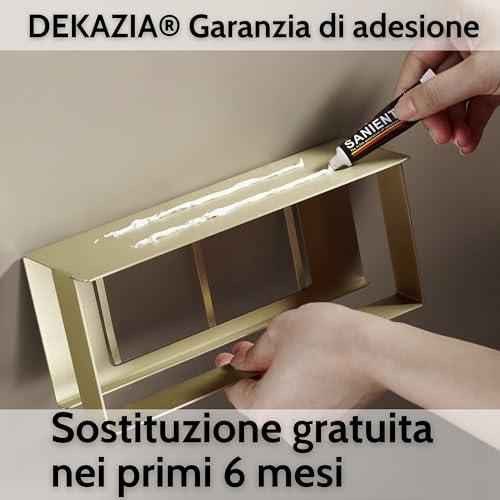 DEKAZIA® mensola doccia oro mensola bagno mensole