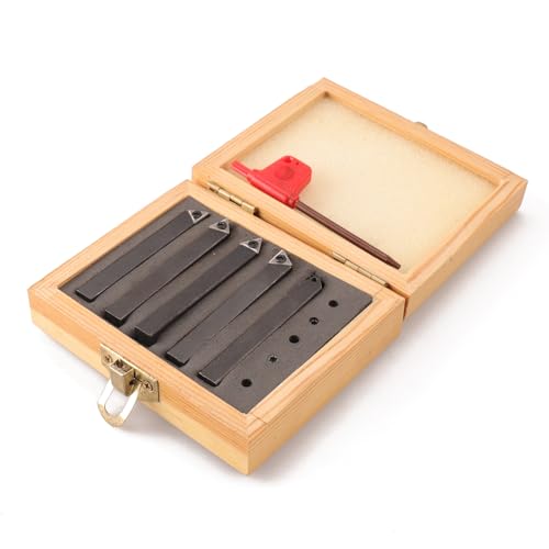 Oudtinx 5PCS Indexable Carbide Turning Tools Set 5/16