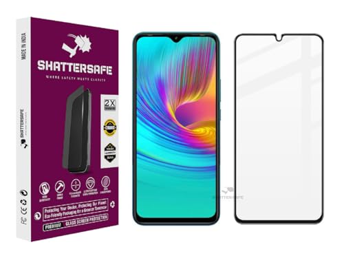 Image of Oleophobic Tempered Glass Screen Protector Compatible For Infinix Smart 4+ / Smart 6+ [Pack of 1]. Edge To Edge Full Screen Protection With Easy Installation Kit & Case Friendly Fit.
