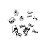 AYULL 1 Set Titanium Screw Fits for C85 Yojimbo 2 Scales Handle, Titanium Knife Handle Patch Screw DIY Replacement Accessory(Silver)
