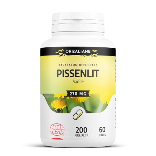 Pissenlit Racine 270 mg - 200 gélules - Certifié Ecocert