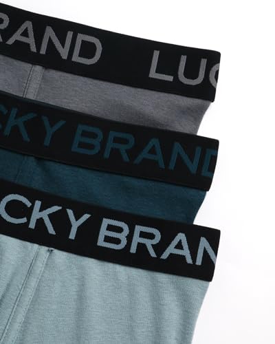 Lucky Brand Mens Boxer Briefs - 3 Pack Soft Mens Underwear Boxer Briefs with Contour Pouch - Breathable Boxers for Men4