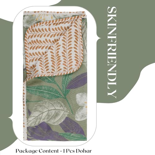Image of HOMEKART Super Soft Cotton Printed Dohar |AC Blanket| Quilt /Duvet for Single Bed 60x86in, 250 GSM -Value Pack Bulk Bedding Set for Hotels, Hostels, PGs & Wholesale Ideal for Diwali Gifting- Pack of 5