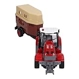Chrees RC-Bauernhof-Traktor-Spielzeug, Ferngesteuertes, Wiederaufladbares Bauernhof-Fahrzeug-Spielzeug für mit 14500-Lithium-Batterie, Pädagogisches -LKW-
