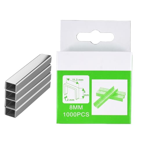 Clavos tipo puerta en caja de 1000 piezas para muebles de madera y uso doméstico, acabado plateado, 1.2 mm de grosor, marca YTRRE