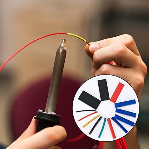 800 Pcs Heat Shrink Tubing Kit, Shrink Wiring Wrap Tube Tubing Assortment KIt, Electrical Insulation Cable Sleeve Heat Shrink Tubing, Ratio 2:1-5 Colors/12 Sizes